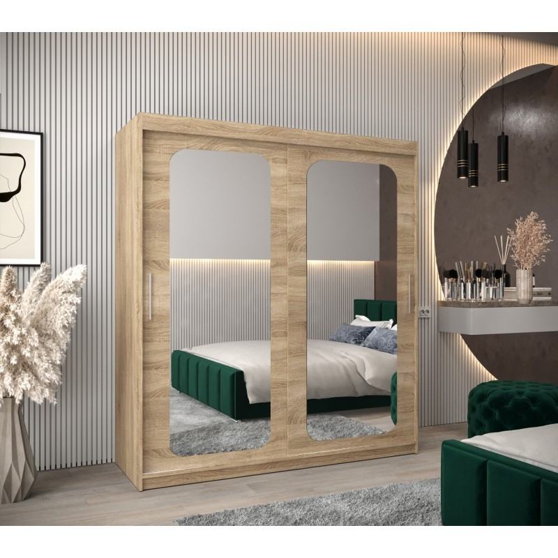 Levně Posuvná skříň se zrcadlem Promo T3 180 - Abiks Meble