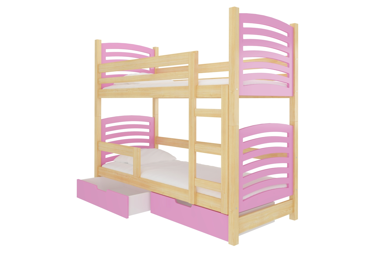 Levně Patrová postel dvoumístná s matracemi Osuna - ADRK FURNITURE