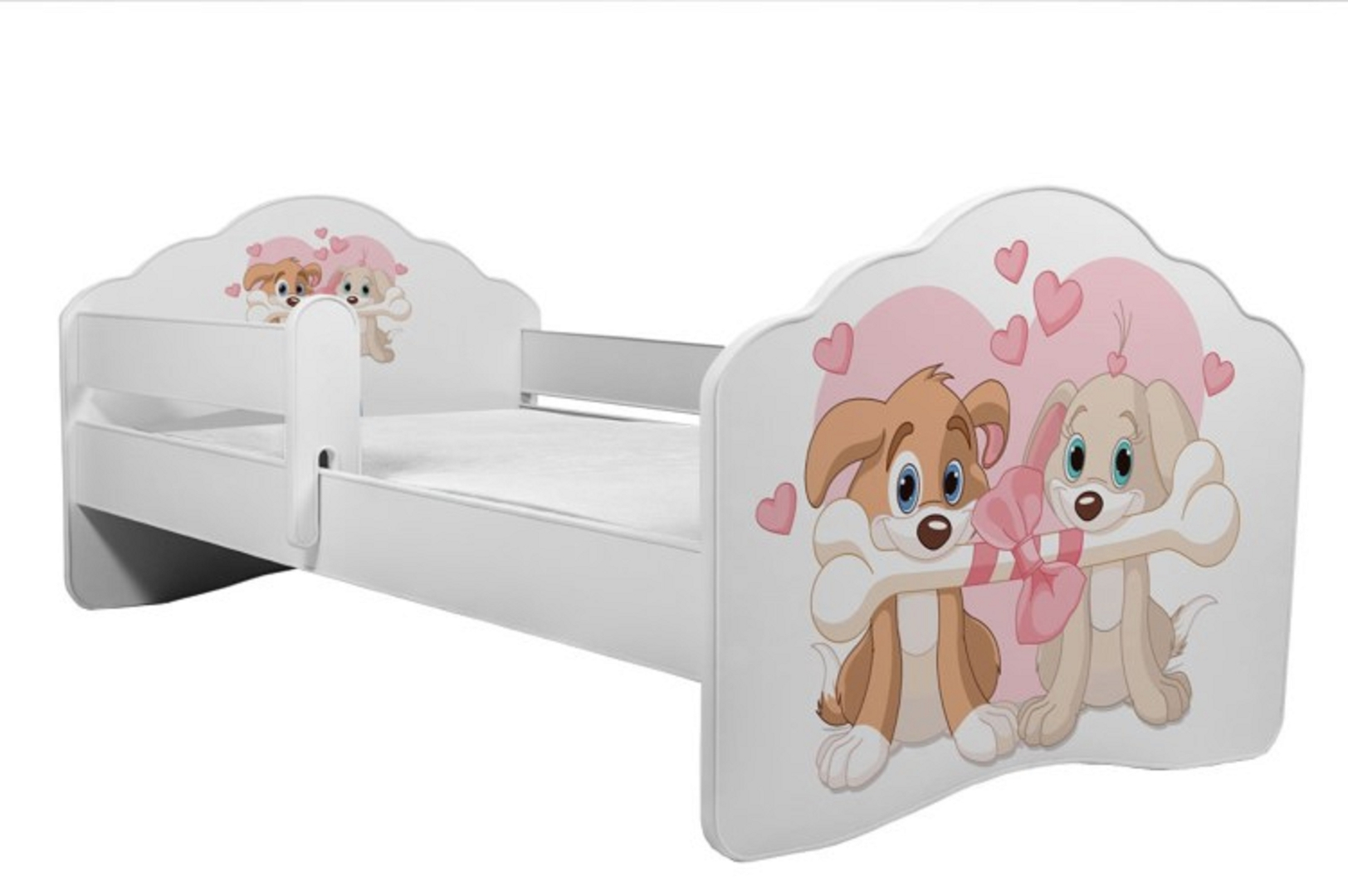 Levně Postel s matrací a zábrankou Casimo Two Dogs 160 cm - ADRK FURNITURE
