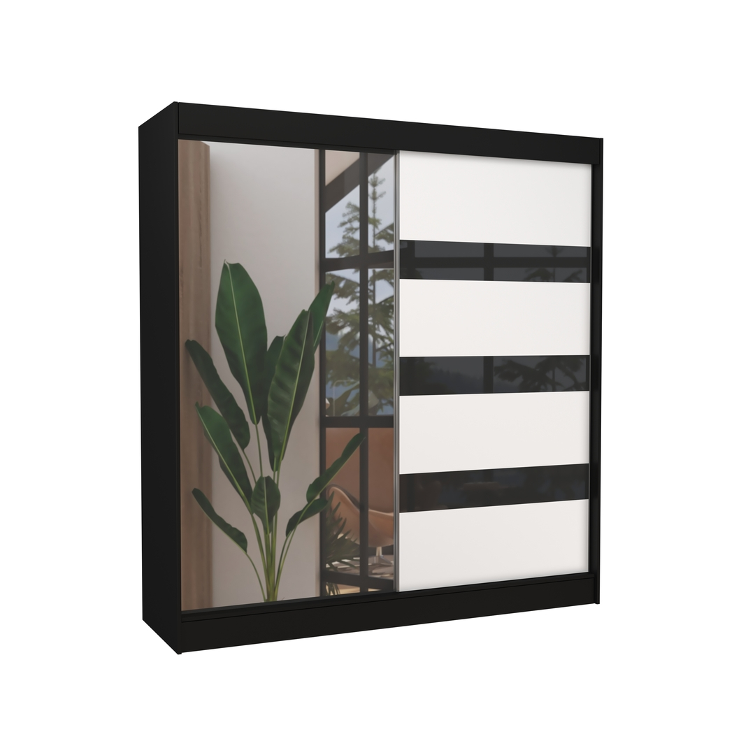 Levně Šatní skříň s posuvnými dveřmi Toura 200 cm - ADRK FURNITURE
