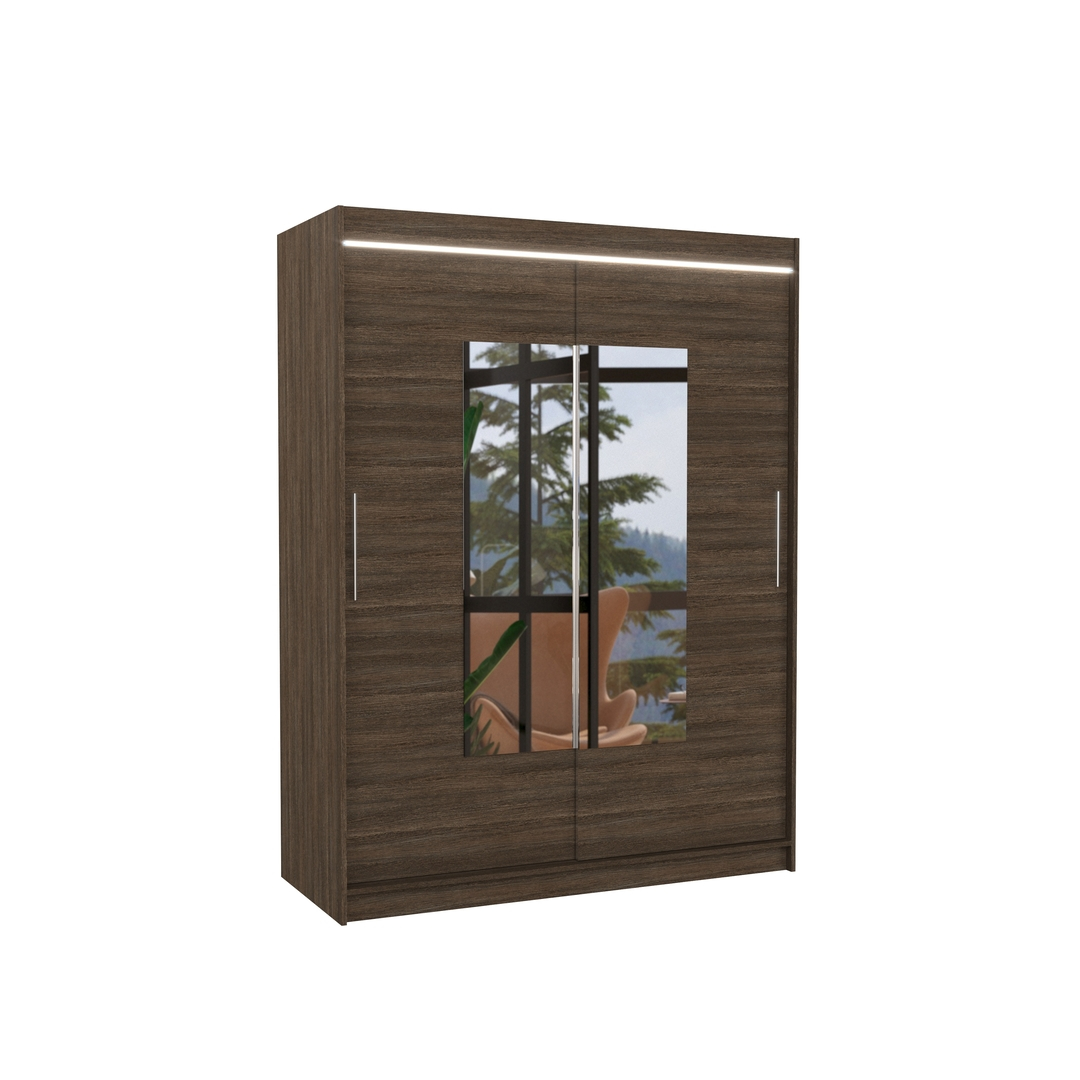 Levně Šatní skříň Dorrigo 150 s osvětlením - ADRK FURNITURE