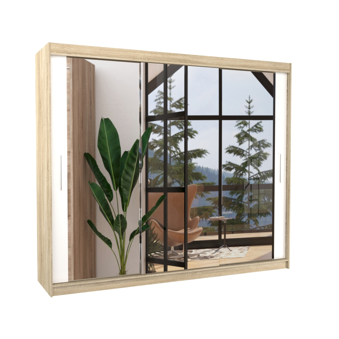 Levně Šatní skříň Chester 250 cm - ADRK FURNITURE