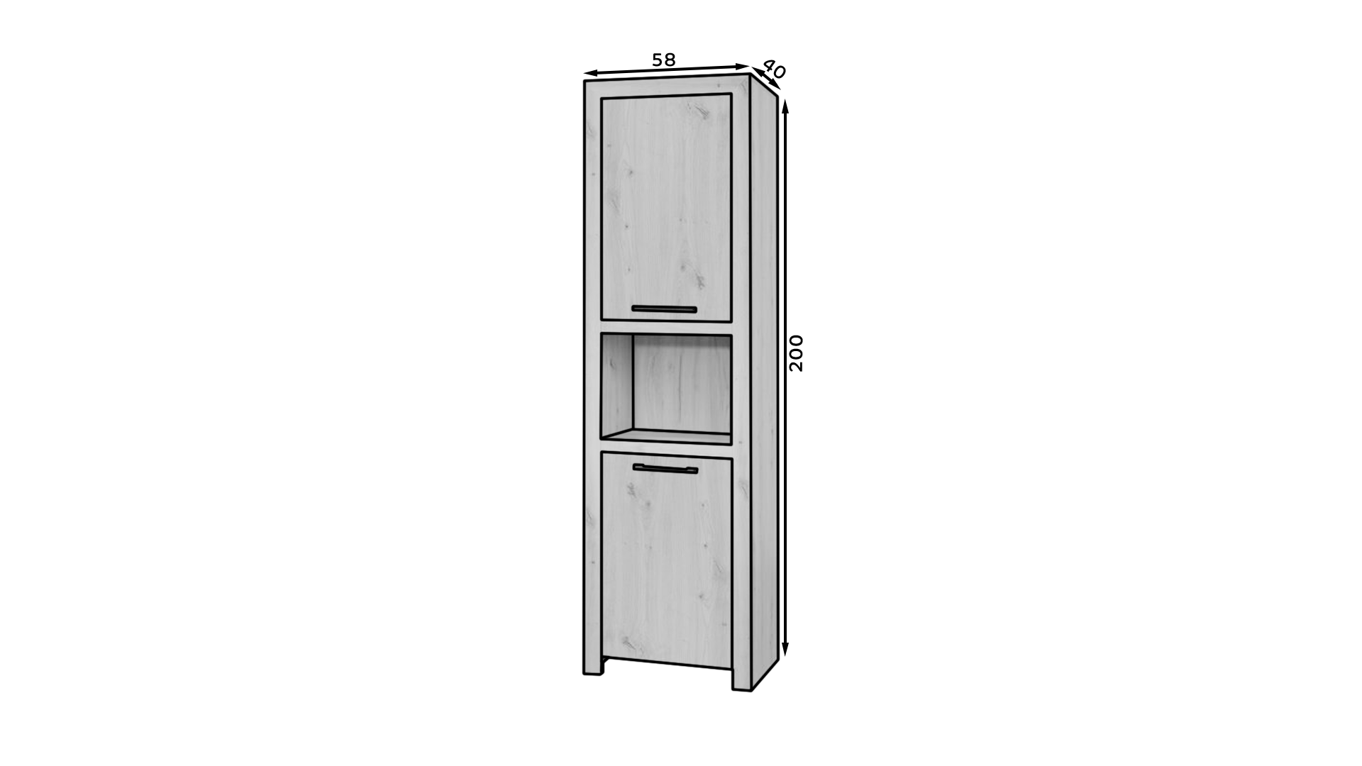 Levně Šatní skříň Janez - ADRK FURNITURE