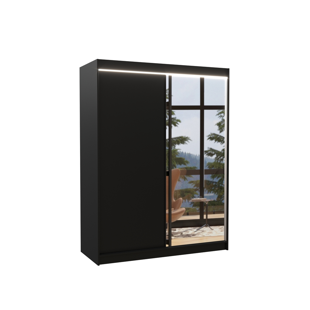 Levně Šatní skříň Jordi 150 s osvětlením - ADRK FURNITURE