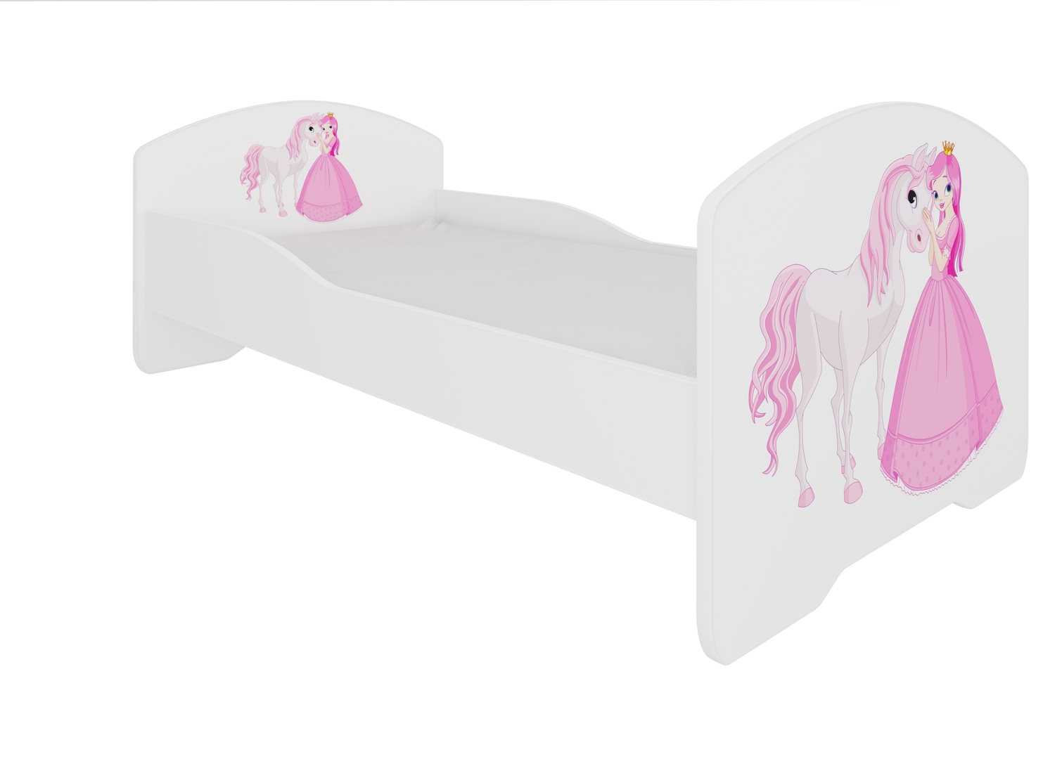 Levně Postel s matrací Pepe Princess and Horse 160 cm - ADRK FURNITURE