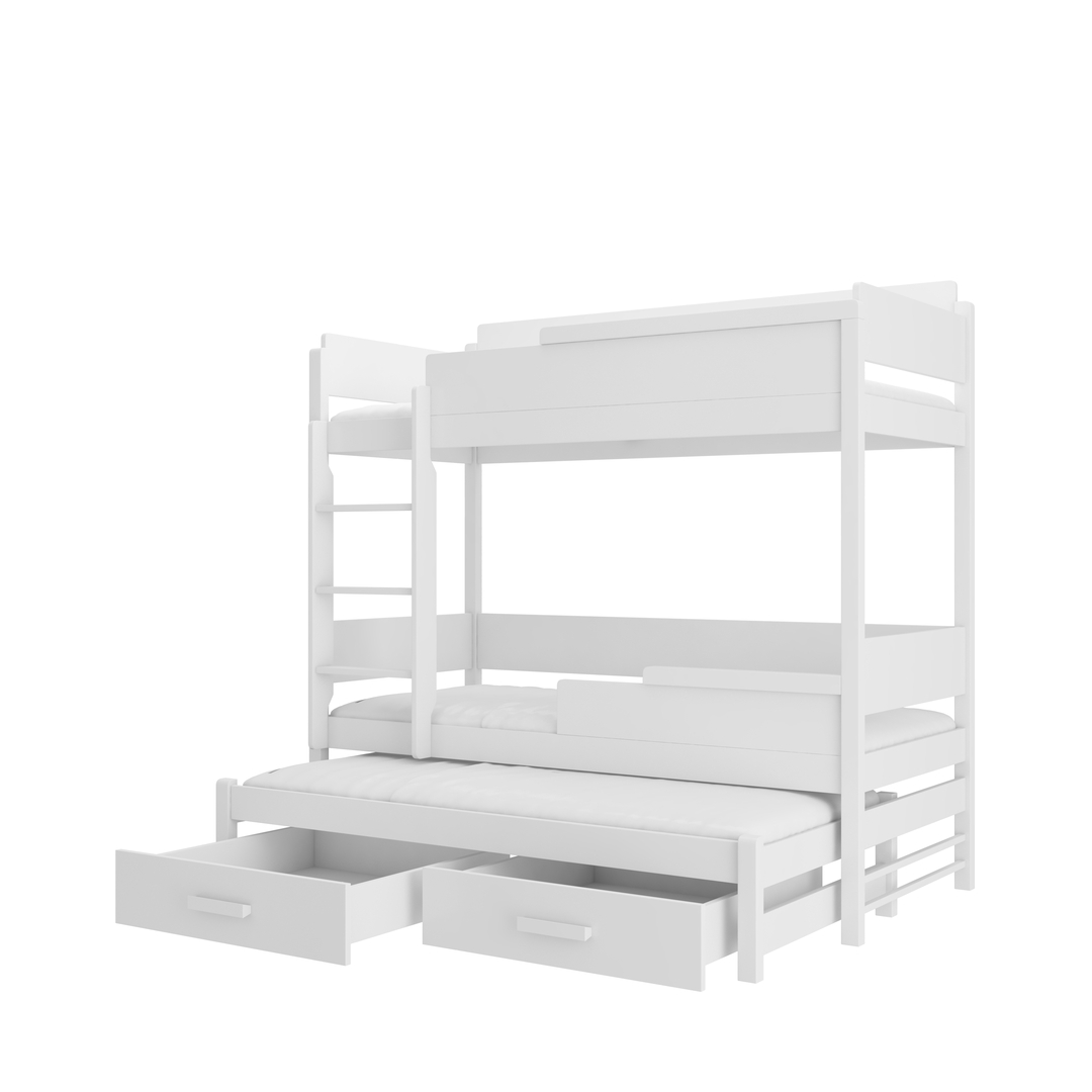 Levně Patrová postel třímístná s matracemi Queen 180 - ADRK FURNITURE