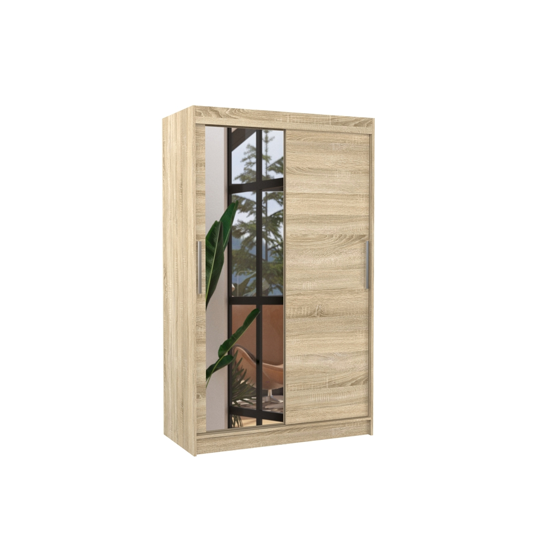 Levně Šatní skříň Bario 120 s osvětlením - ADRK FURNITURE