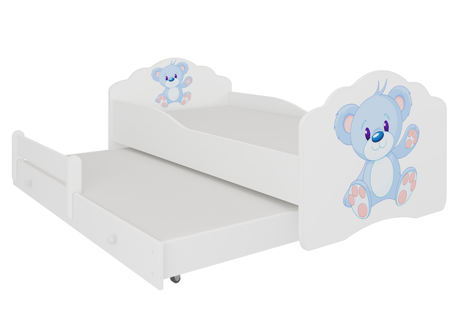 Levně Dvoulůžko s matracemi Casimo Blue Bear II 160 cm - ADRK FURNITURE