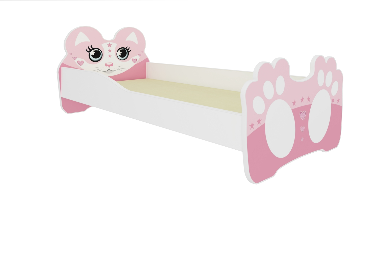 Levně Postel s matrací Bear Pink 140x70 cm - ADRK FURNITURE