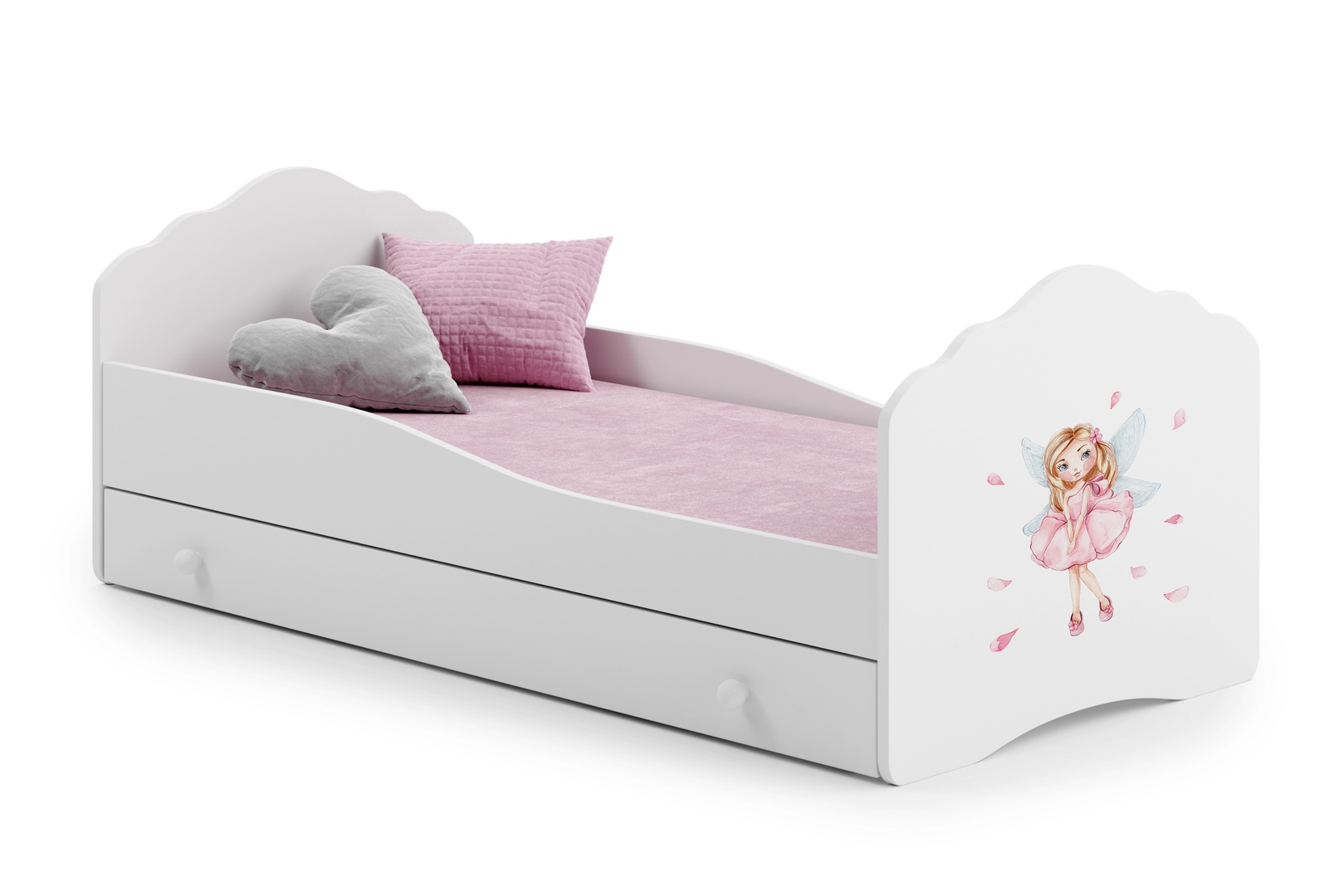 Levně Postel s matrací a zásuvkou Casimo Girl With Wing 140 - ADRK FURNITURE