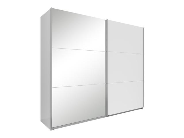 Levně Šatní skříň Neo 250 se zrcadlem bílá - Black Red White - BRW