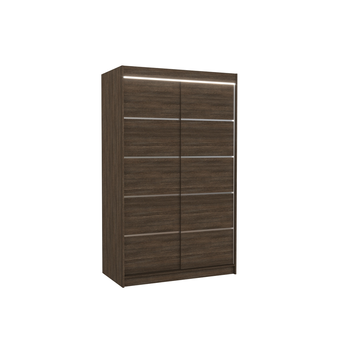 Levně Šatní skříň Benisso 120 s osvětlením - ADRK FURNITURE