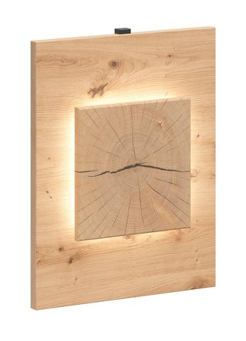Levně Nástěnný panel Sindara s LED podsvícením - Black Red White - BRW