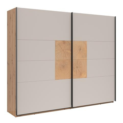 Levně Šatní skříň Sindara 270 cm - Black Red White - BRW