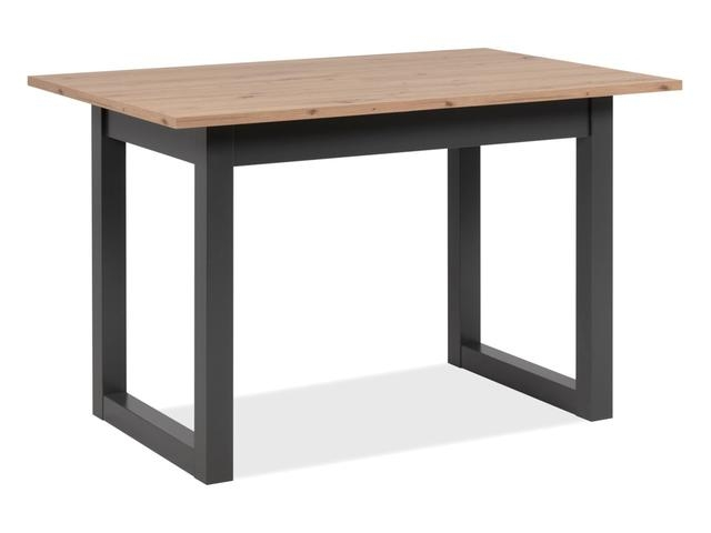Levně Stůl Denver 120-160 Rozkládací - Black Red White - BRW