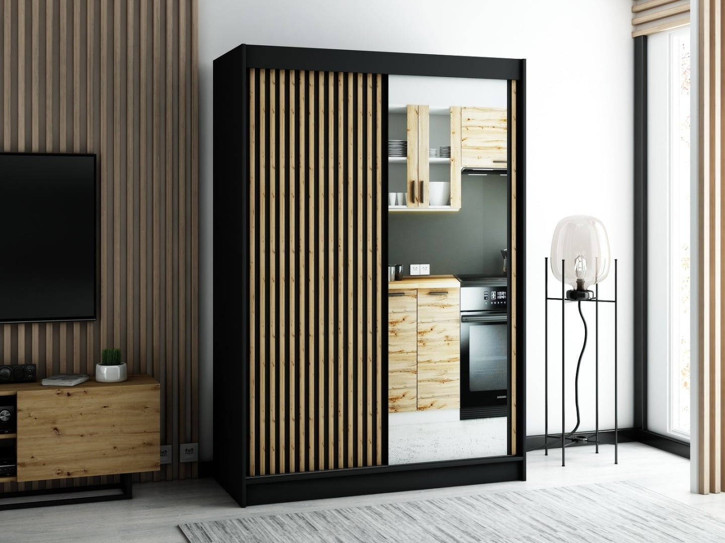 

Skříň s posuvnými dveřmi Lamelo 2 150 - Abiks Meble