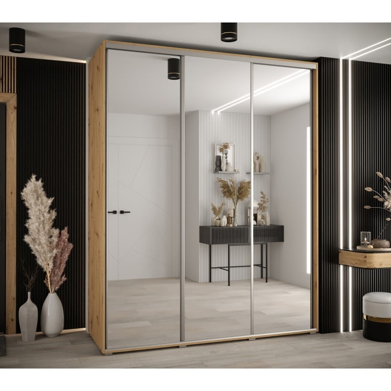 

Šatní skříň s posuvnými dveřmi Davos 2 190, hloubka 60 cm - Abiks Meble