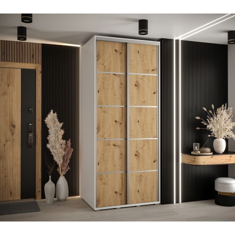 

Šatní skříň s posuvnými dveřmi Davos 4 100, hloubka 60 cm - Abiks Meble
