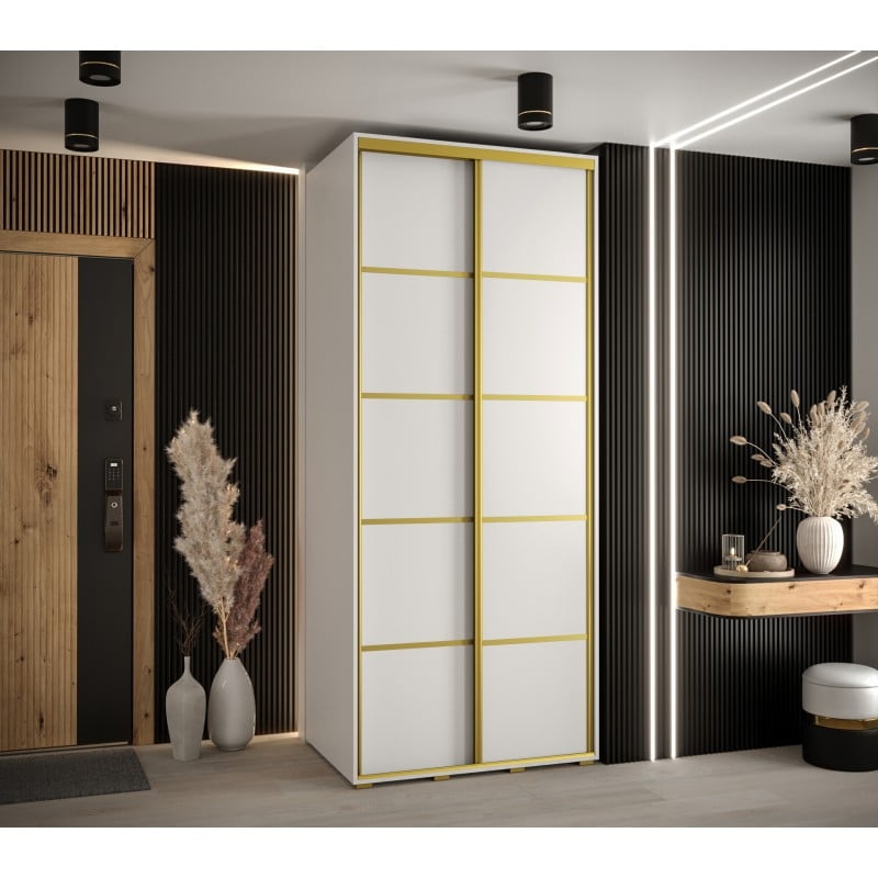 

Šatní skříň s posuvnými dveřmi Davos 4 100, hloubka 60 cm - Abiks Meble