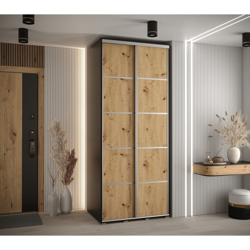 

Šatní skříň s posuvnými dveřmi Davos 4 110, hloubka 60 cm - Abiks Meble