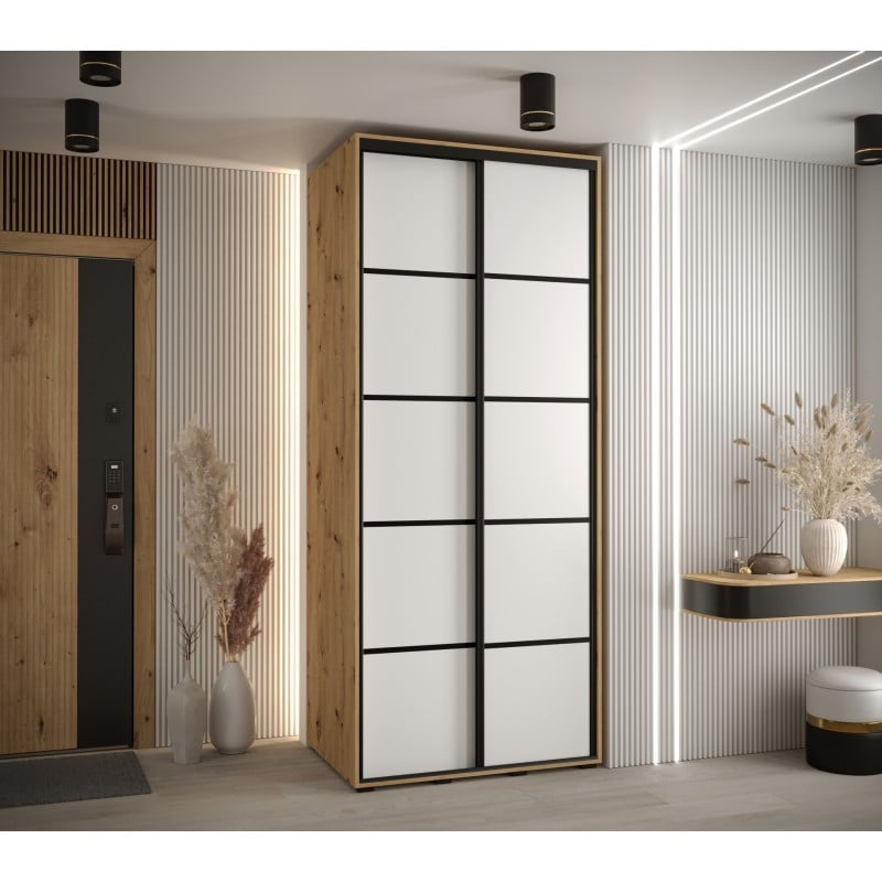 

Šatní skříň s posuvnými dveřmi Davos 4 120, hloubka 60 cm - Abiks Meble