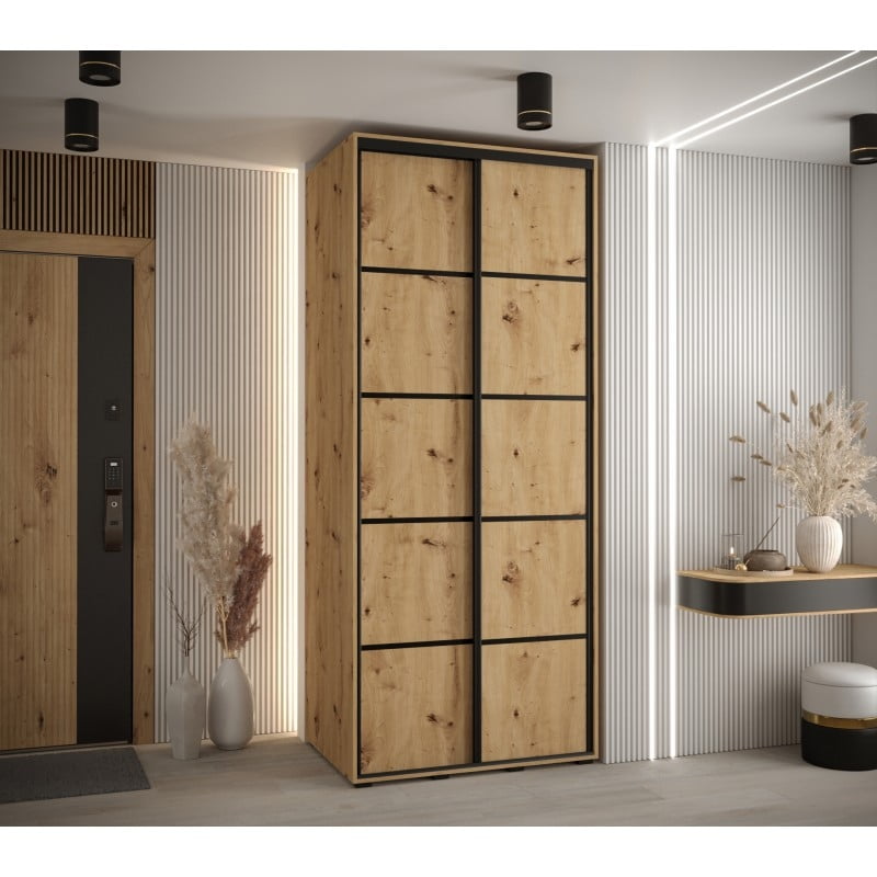 

Šatní skříň s posuvnými dveřmi Davos 4 120, hloubka 60 cm - Abiks Meble
