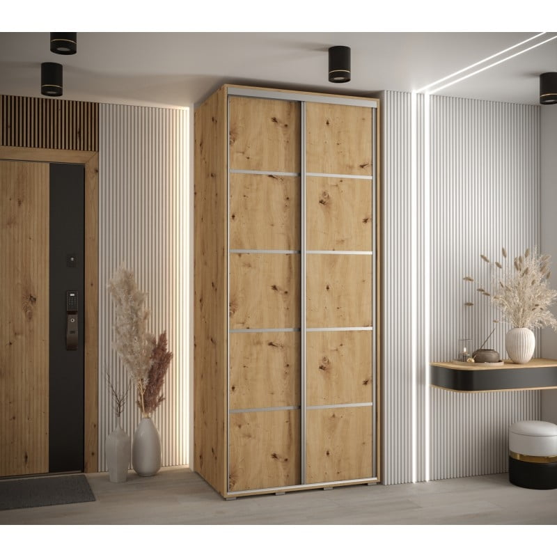 

Šatní skříň s posuvnými dveřmi Davos 4 120, hloubka 60 cm - Abiks Meble