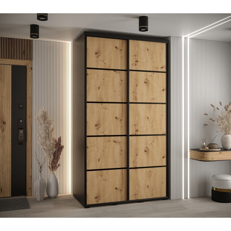 

Šatní skříň s posuvnými dveřmi Davos 4 130, hloubka 60 cm - Abiks Meble
