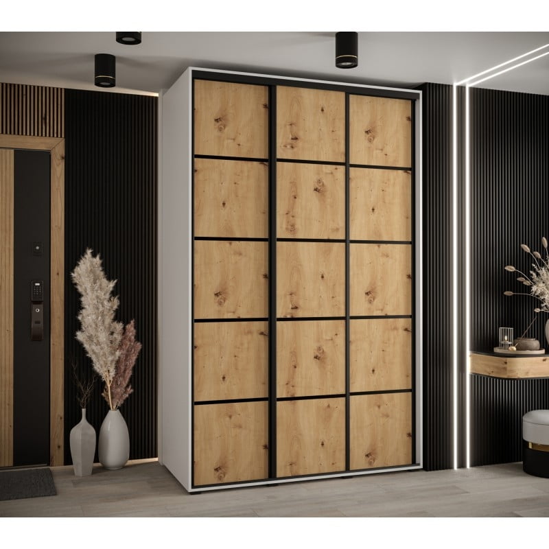 

Šatní skříň s posuvnými dveřmi Davos 4 150, hloubka 60 cm - Abiks Meble