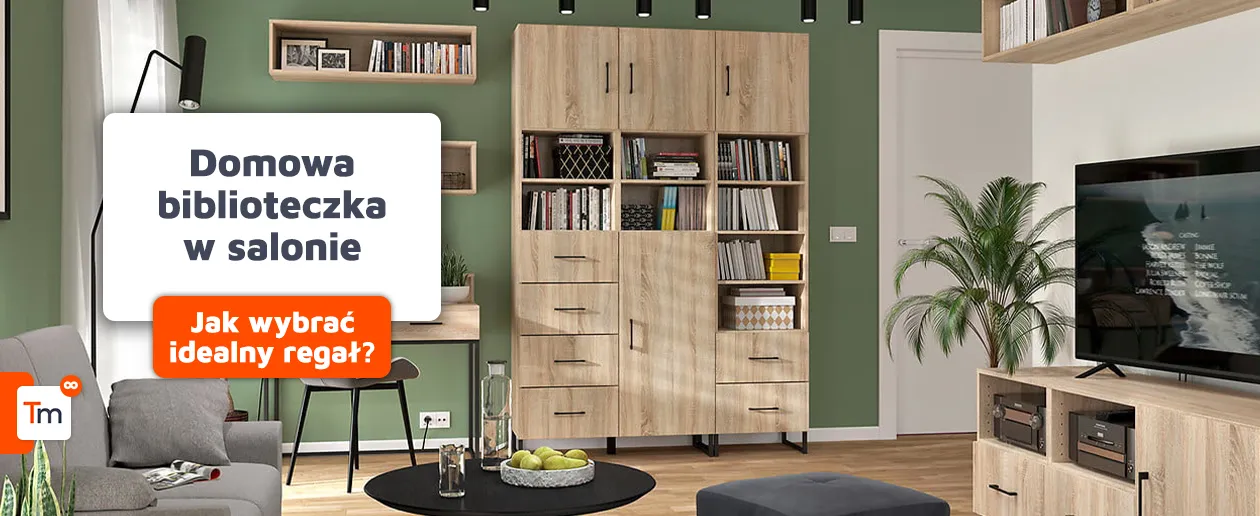 Domowa biblioteczka w salonie - jak dobrać regał do stylu wnętrza?