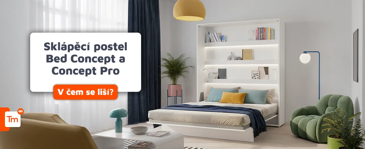 Čím se od sebe liší sklápěcí postele Bed Concept a Concept Pro?