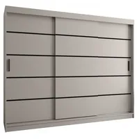 Skriňa Rubino V1 250 cm Sivá
