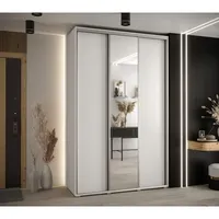 Skriňa s posuvnými dverami so zrkadlom 160 45 Cannes 3 Biela