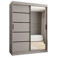 Skriňa Rubino V2 150 cm Sivá