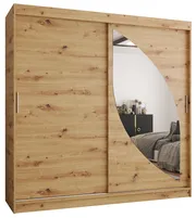 Skriňa Milo 200 cm Svetlohnedé drevo