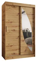 Skriňa Milo 120 cm Svetlohnedé drevo