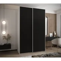 Skriňa s posuvnými dverami Lux 1 160 Biela Čierna