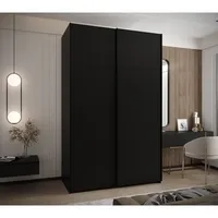 Skriňa s posuvnými dverami Lux 1 160 Čierna