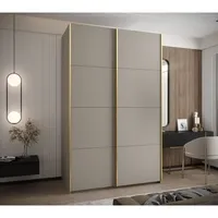 Skriňa s posuvnými dverami Lux 1 160 Sivá Žltá