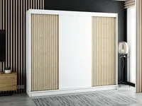 Skriňa s posuvnými dverami Lamelo 250 cm Biela