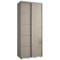 Skriňa s posuvnými dverami Dakota 4 110 cm 45 cm hĺbky Sivá