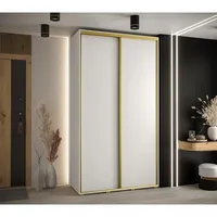 Posuvná skriňa Davos 1 140 cm 45 cm hĺbky Biela