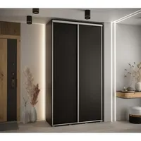Posuvná skriňa Davos 1 140 cm 45 cm hĺbky Čierna