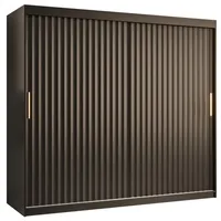 Skriňa s posuvnými dverami Riflo Wave 1 200 Čierna