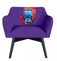 Kreslo POP-ART V oblakoch Fialový