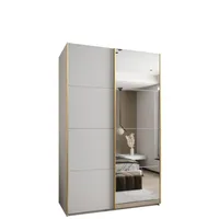 Skriňa s posuvnými dverami so zrkadlom Lux 3 150 Biela