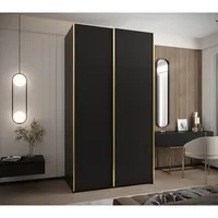 Skriňa s posuvnými dverami Lux 1 140 Čierna