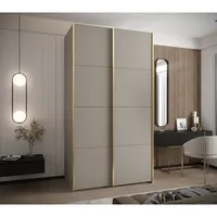 Skriňa s posuvnými dverami Lux 1 140 Sivá Žltá