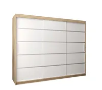 Posuvná skriňa Verona 1 250 cm Svetlohnedé drevo Biela