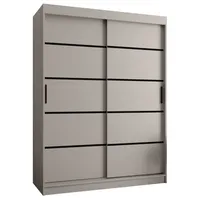 Skriňa Rubino V1 150 cm Sivá